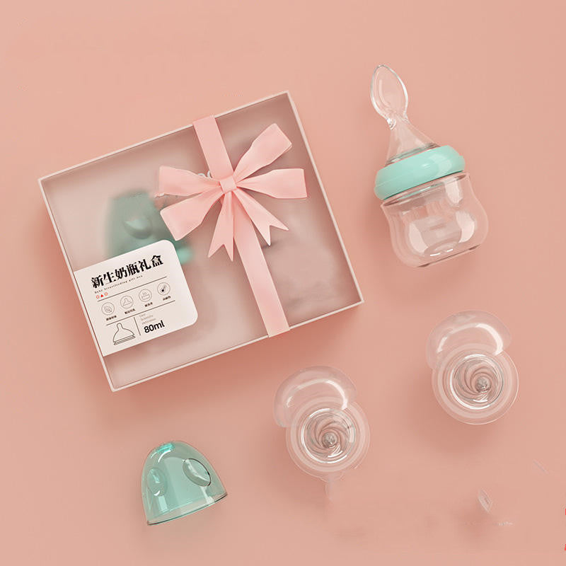 Baby Geschenkset- Elegante Glasflaschen