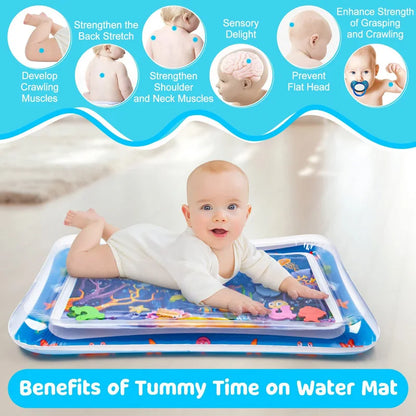 Aufblasbare Wasserspielmatte – Perfektes Bauchspielzeug für Babys