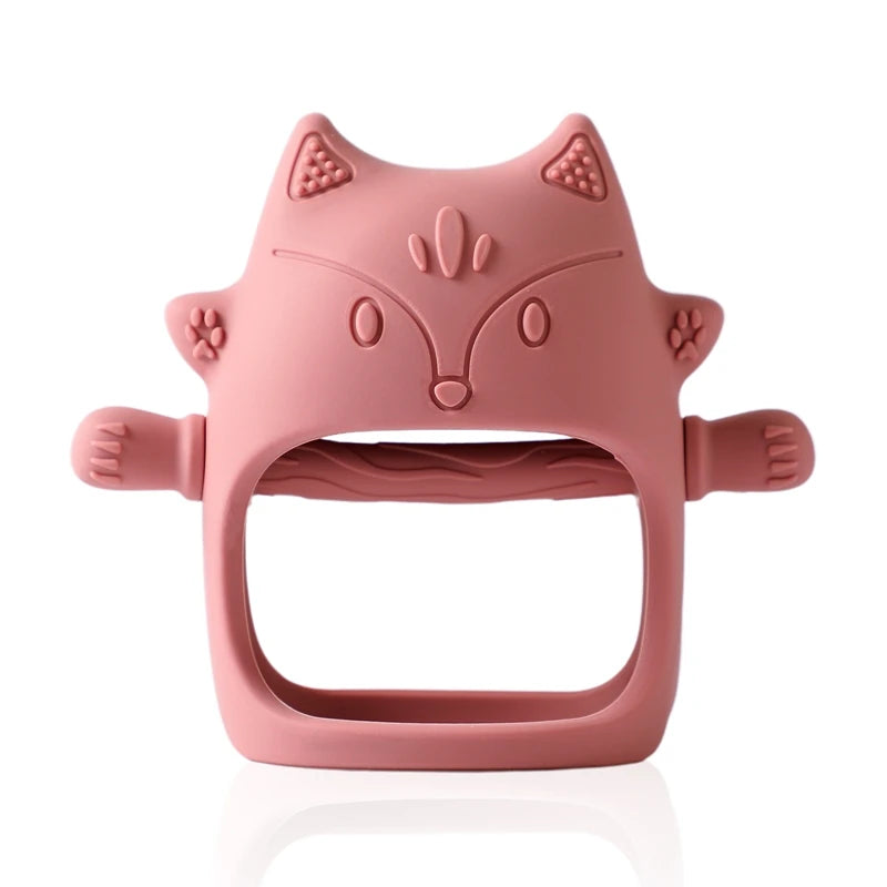 Baby Handschuh-Beißring aus Silikon