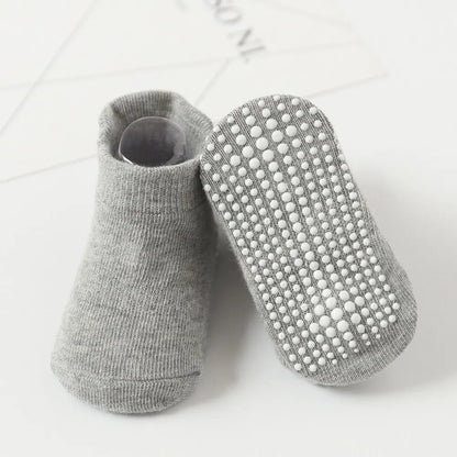 6 Paar Anti-Rutsch Baby, Kleinkind-Socken aus Baumwolle
