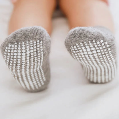 6 Paar Anti-Rutsch Baby, Kleinkind-Socken aus Baumwolle