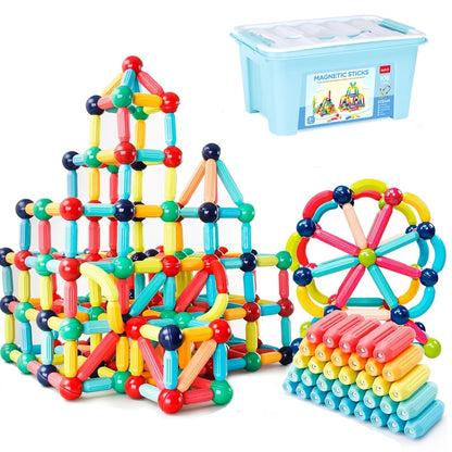 Magnetische Bauklötze für Kinder – Montessori-Lernspaß