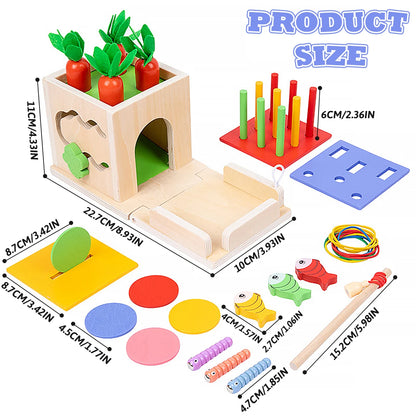 8-in-1 Montessori Permanence Box Karotten-Spielzeug