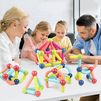 Magnetische Bauklötze für Kinder – Montessori-Lernspaß